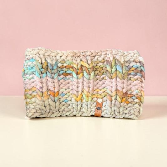 Purly Stripes Headband, Multi Pinks / Gray