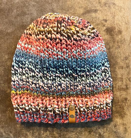Simple Knit Beanie, Lightweight, Multicolor