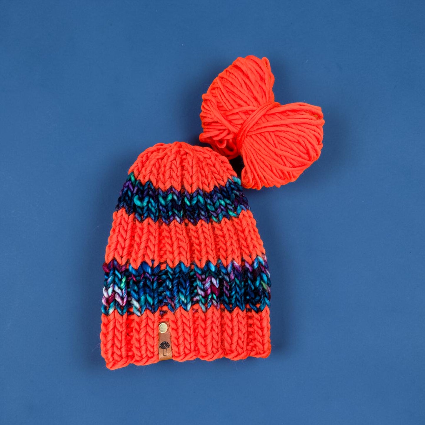 Custom Knit Natural Fiber Beanie, Kids Size