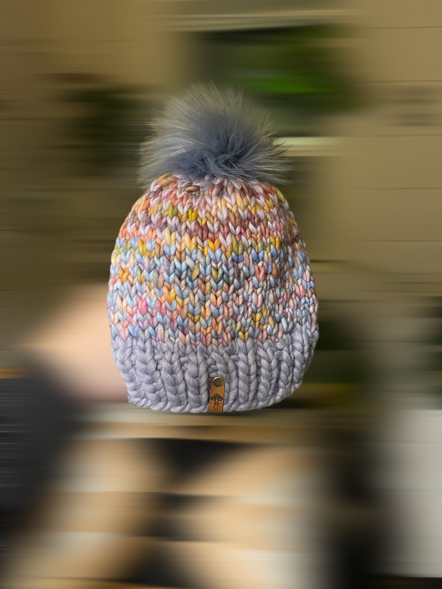 Custom Knit Natural Fiber Beanie, Kids Size