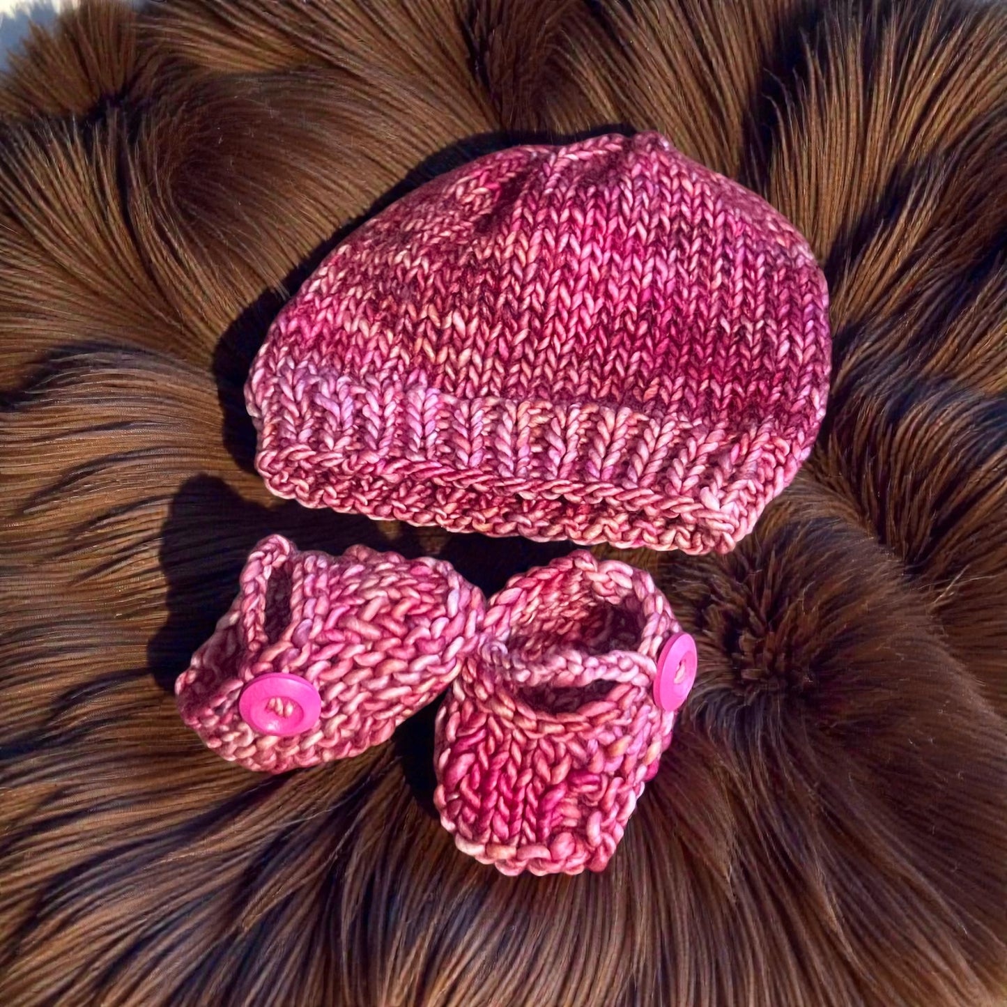 Custom Knit Natural Fiber Beanie, Baby Size