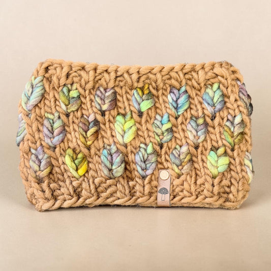 A New Leaf Headband, Chestnut and Multi Green