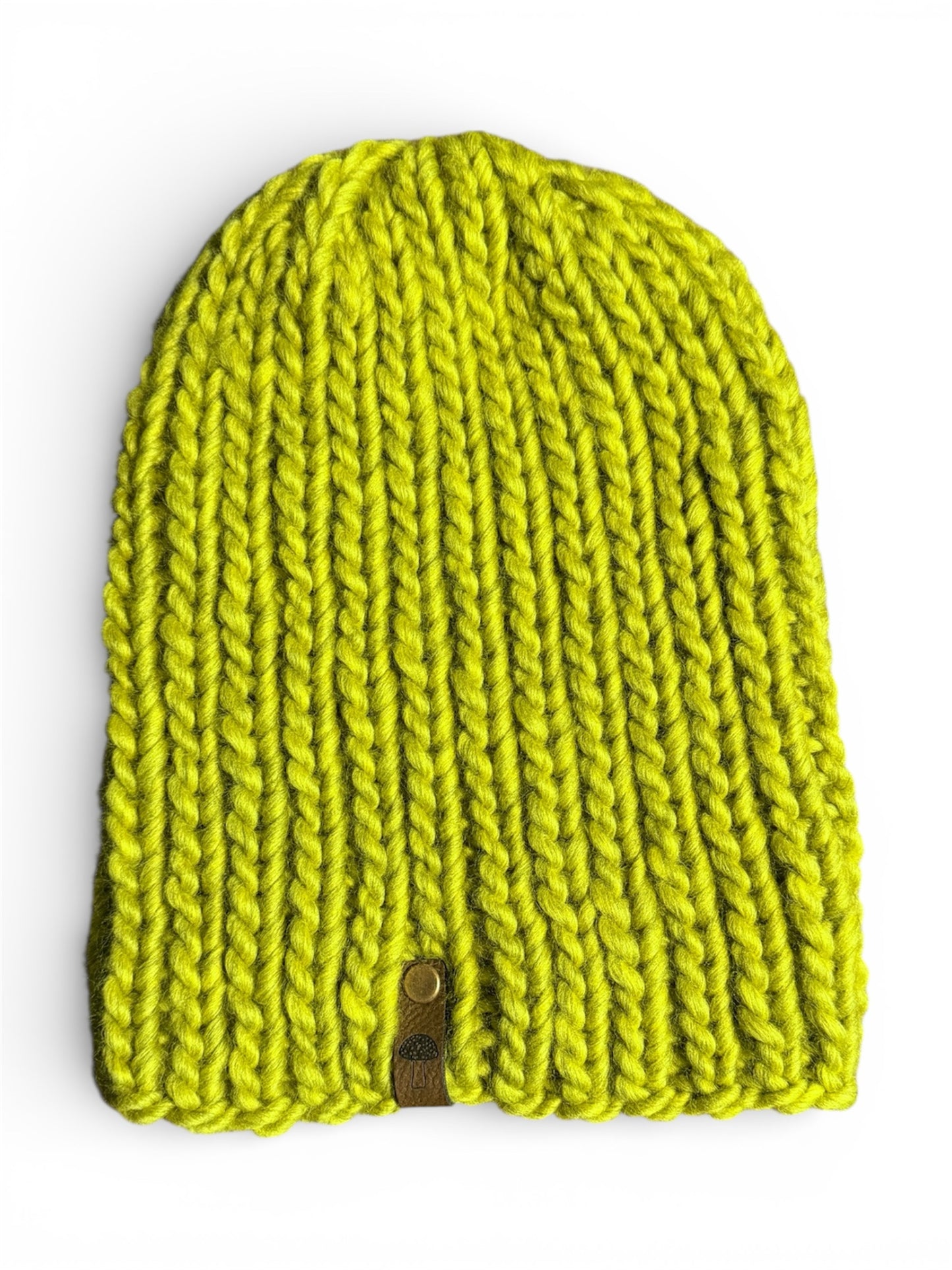 Classic Foldover Knit Beanie, Super Bulky, Lichen