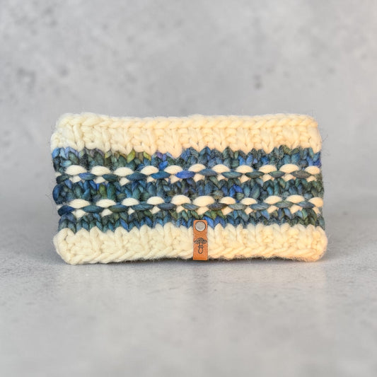Revival Headband, Green and Blue on Natural