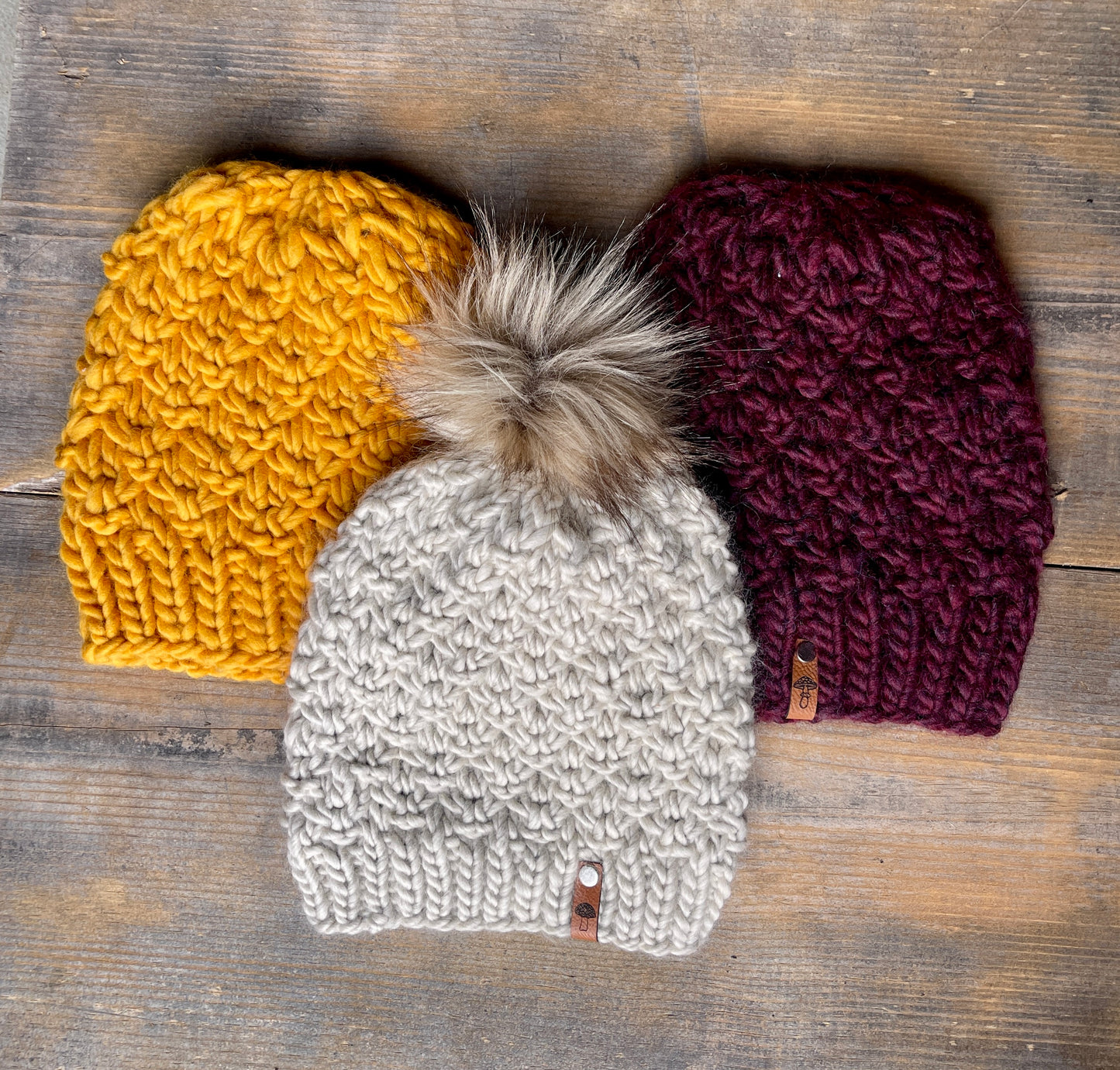 Arbor Knit Beanie, Super Bulky, Burgandy Wine