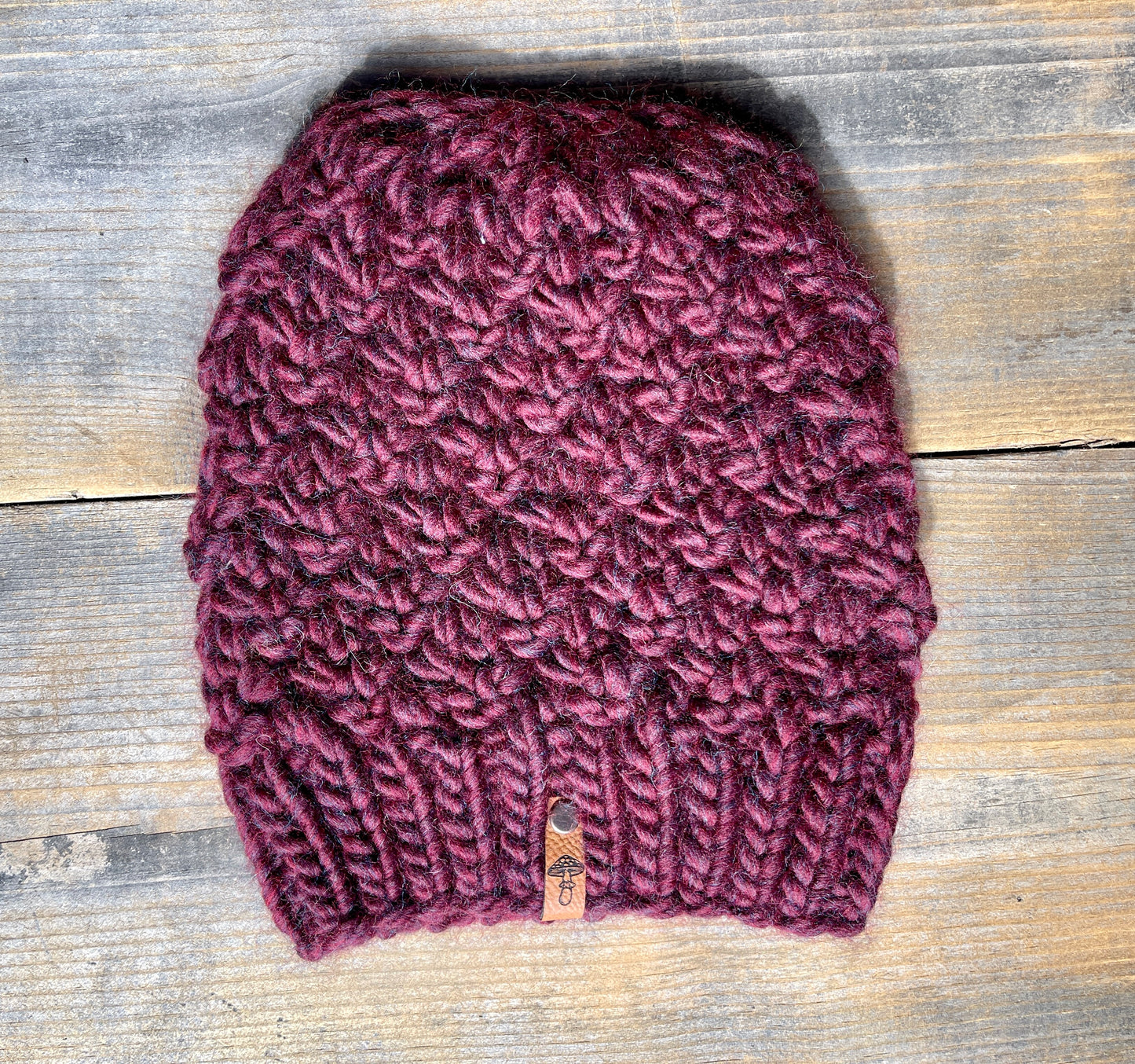 Arbor Knit Beanie, Super Bulky, Burgandy Wine