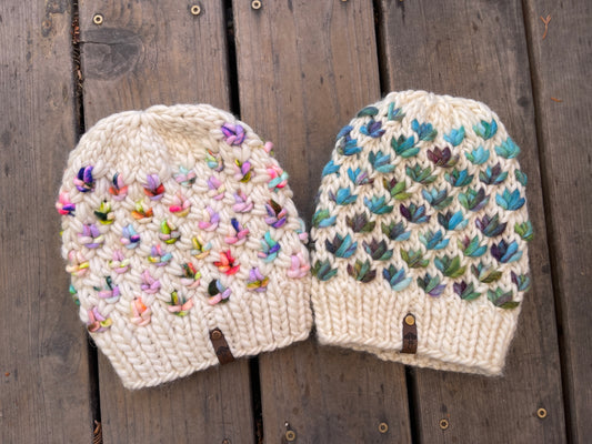 Custom Knit Natural Fiber Beanie