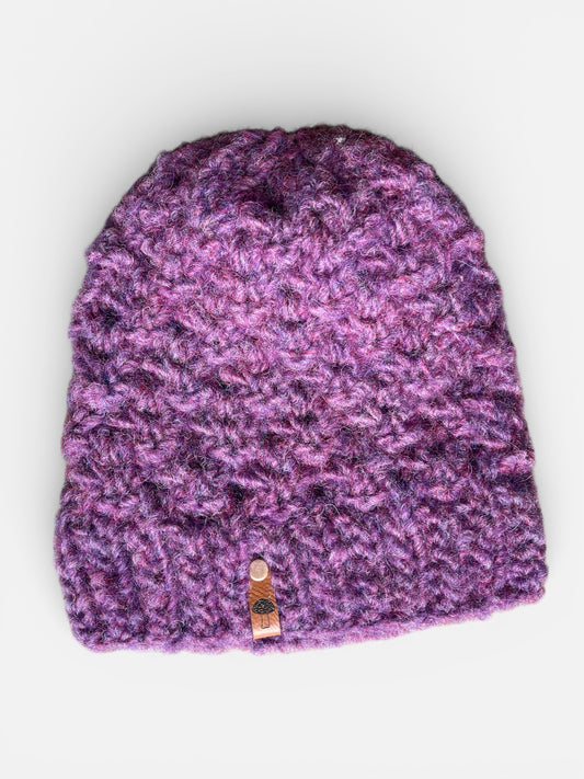 Arbor Knit Beanie, Super Bulky, Heather Purple